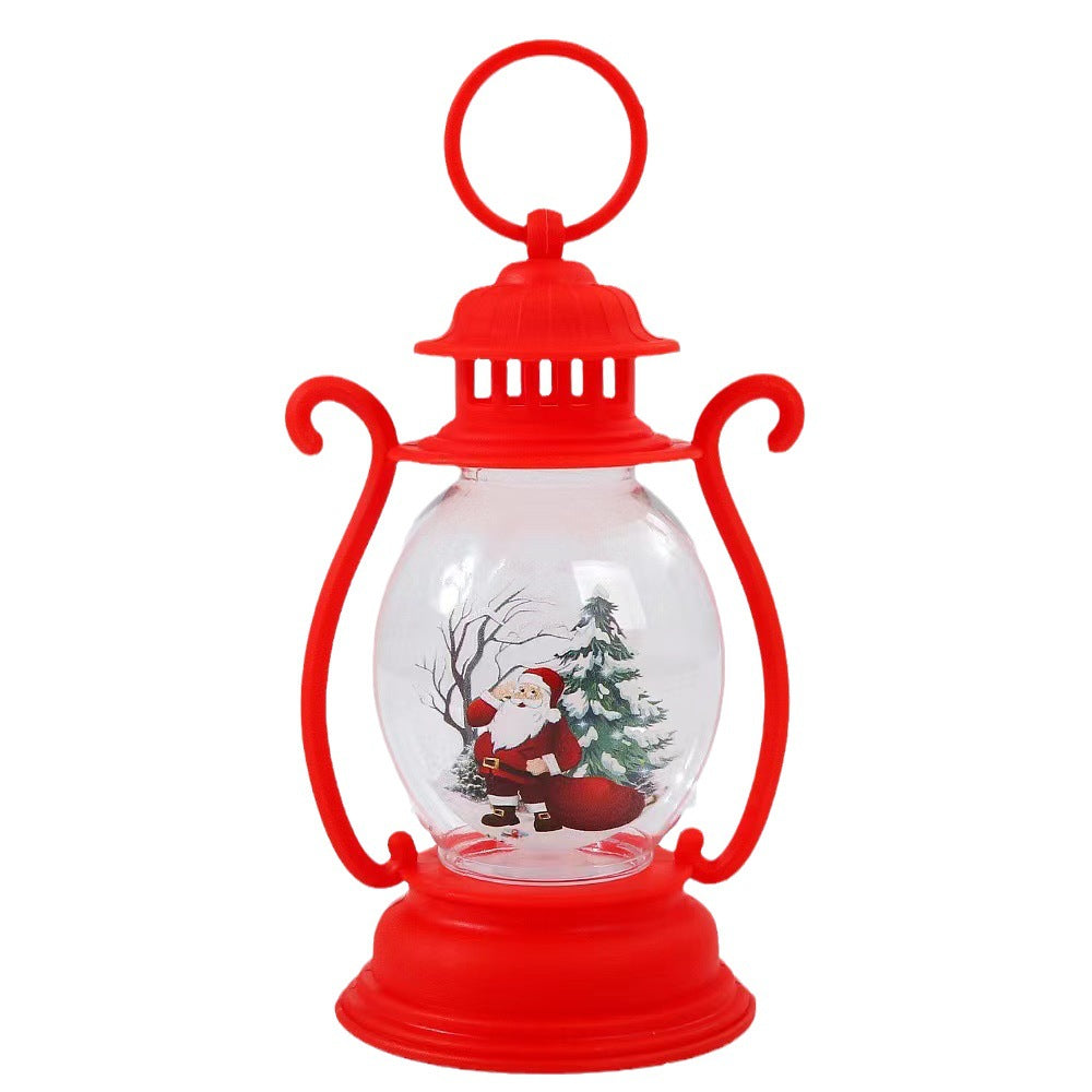 Christmas decorations, luminous children's hand-held creative small oil lamps, desktop ornaments, cross-border new decorations, props, hanging ornaments