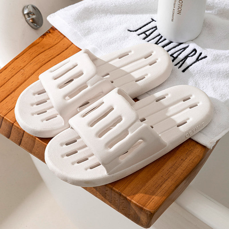 pvc bathroom anti slippers men's summer bath leaky hollow quick-drying toilet special shower slippers women