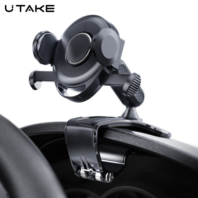 UTAKE New Car Mobile Phone Holder Universal Holder Auto Supplies Instrument Panel Multi-function Navigation Bracket