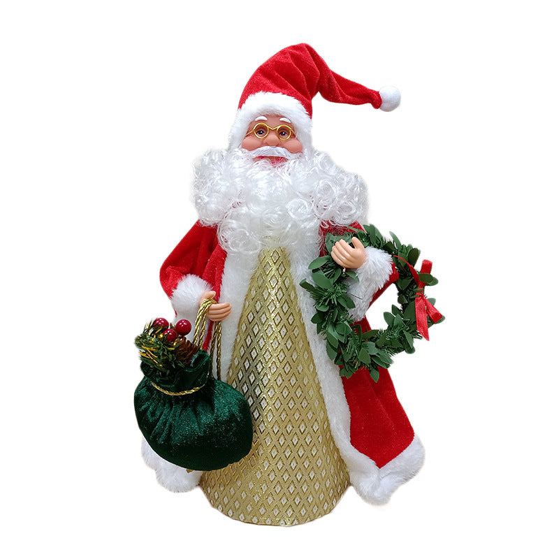 Christmas tree top star old man new Santa Claus ornament doll Christmas gift vibe decoration holiday gifts