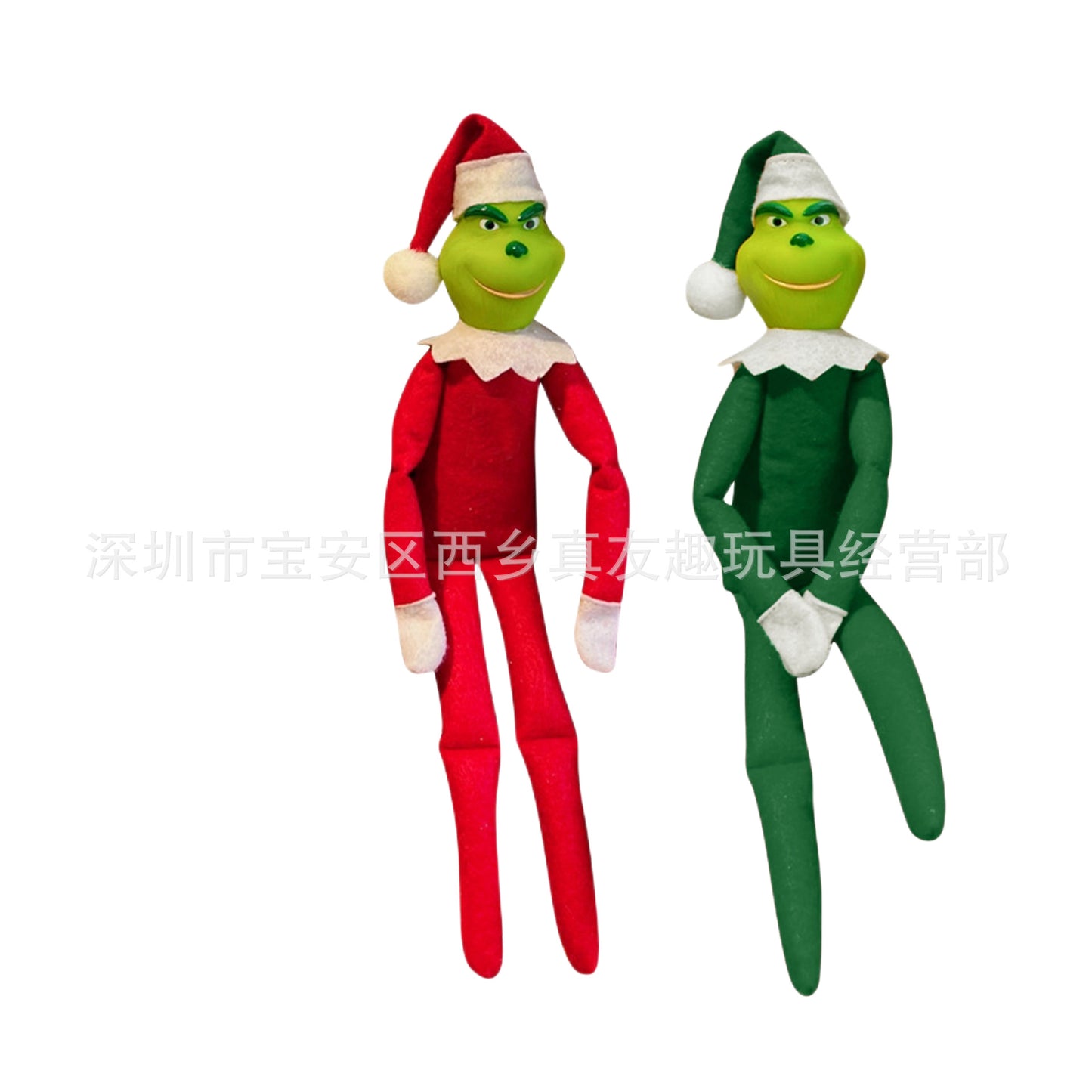 christmas decoration plush toy plush christmas elf doll christmas ornament dress up prosthetic leg factory stock