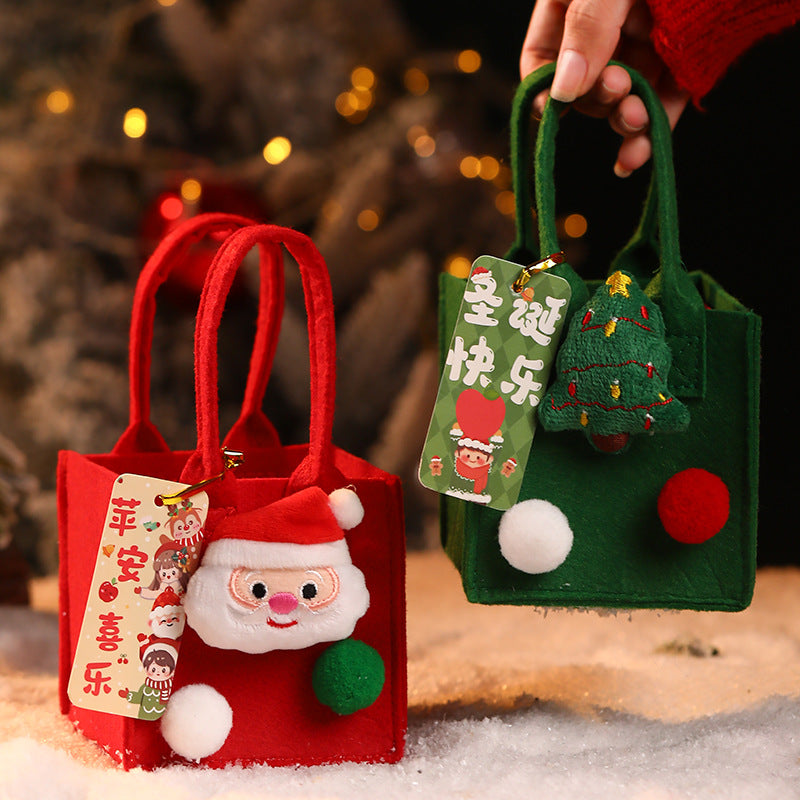 Christmas gift bag gift apple bag Christmas Eve peace fruit packaging box felt tote bag decoration small gift box