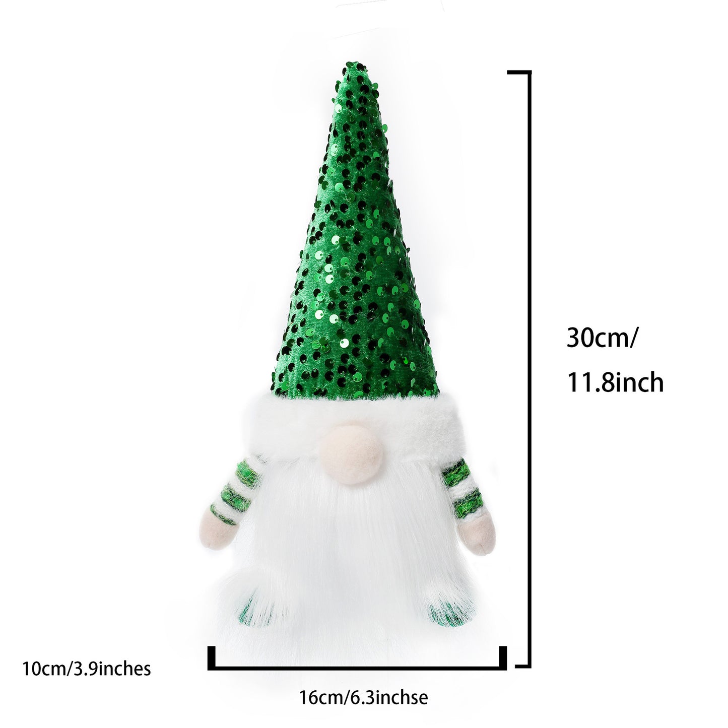 Cross-border new Christmas decorations Christmas high-end gnome doll with lights Rudolph Christmas gift ornaments
