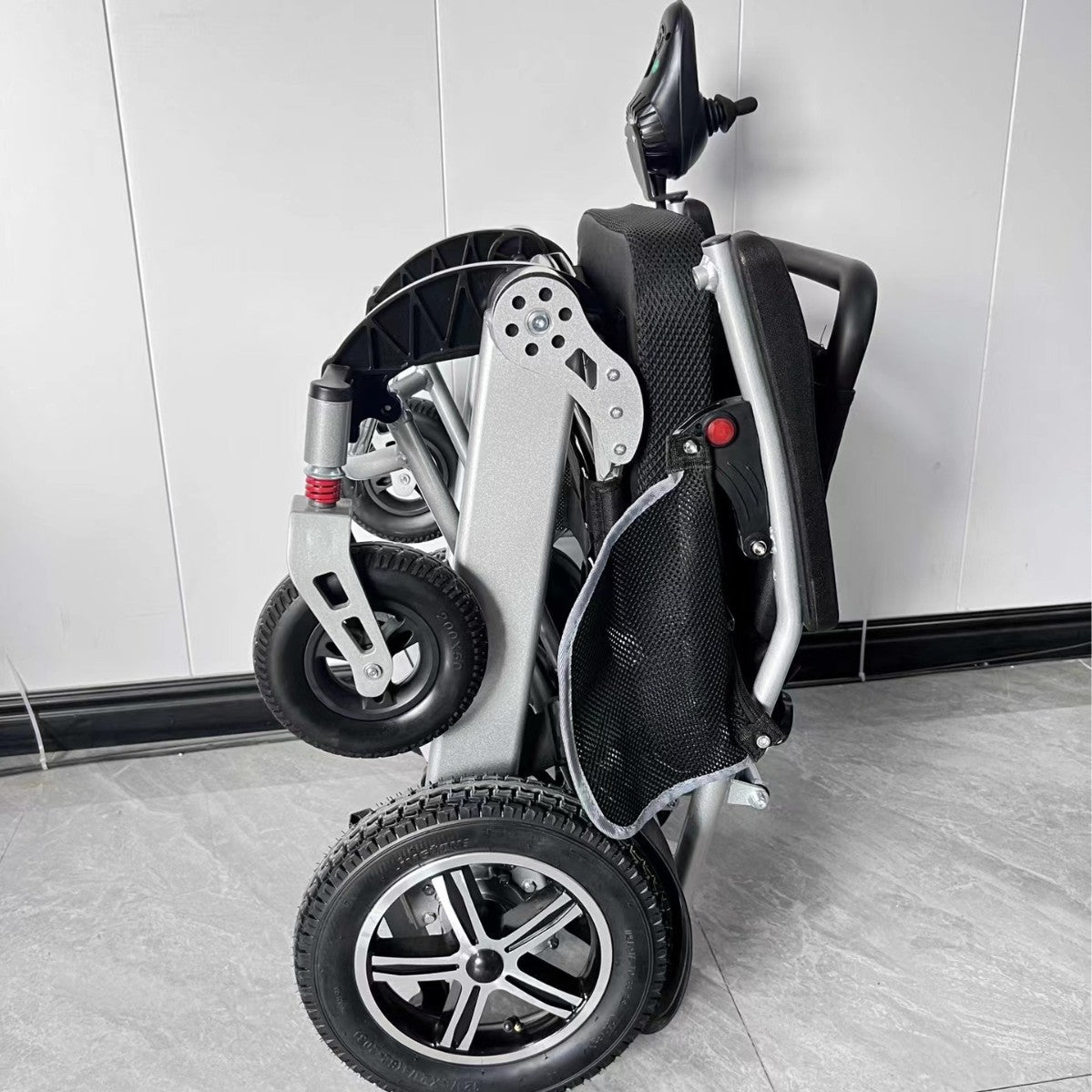 Jikang brand aluminum alloy electric wheelchair lithium battery lightweight foldable intelligent four-wheeled old age scooter assistance