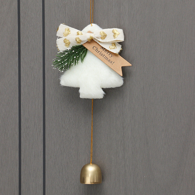 Internet celebrity christmas tree bell pendant new year hanging bell christmas decoration doorbell hanging christmas car hanging wind chime gifts