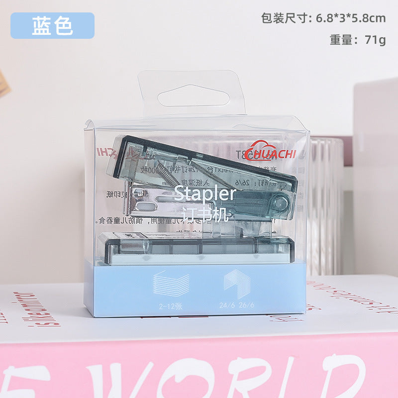 Hand holding ins style small mini super cost-effective stapler binding machine office supplies daily necessities stapler