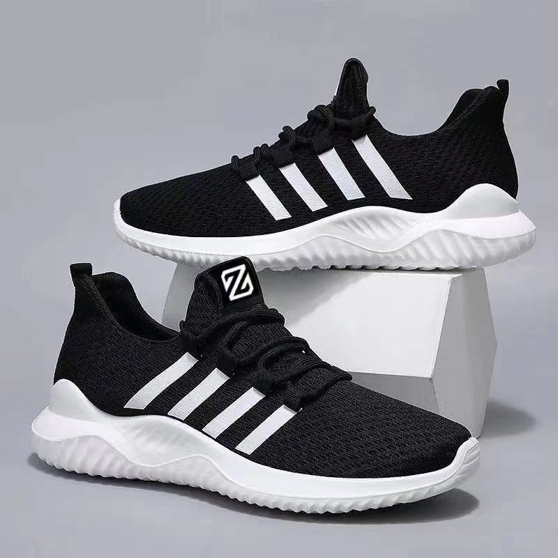 Cross-border men's shoes, women's shoes, casual shoes, trends, versatile sneakers, men's shoes, fly weave, breathable mesh cloth shoes, manufacturer batch