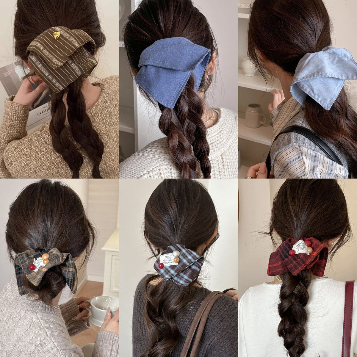 Korean fabric scarf, large intestine scrunchie, women's headband, high-end oversized balls, scalp tendons, hair ties, hair accessories, headdresses