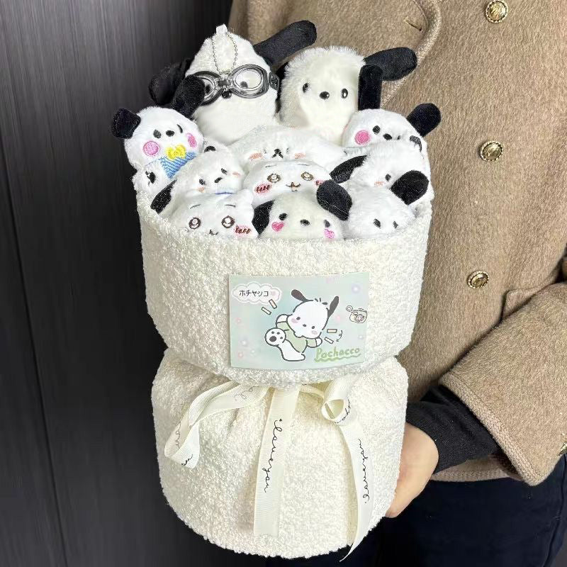 Christmas gifts kulomi dolls cartoon bouquet dolls forever peanut birthday gifts for girls friends and girlfriends