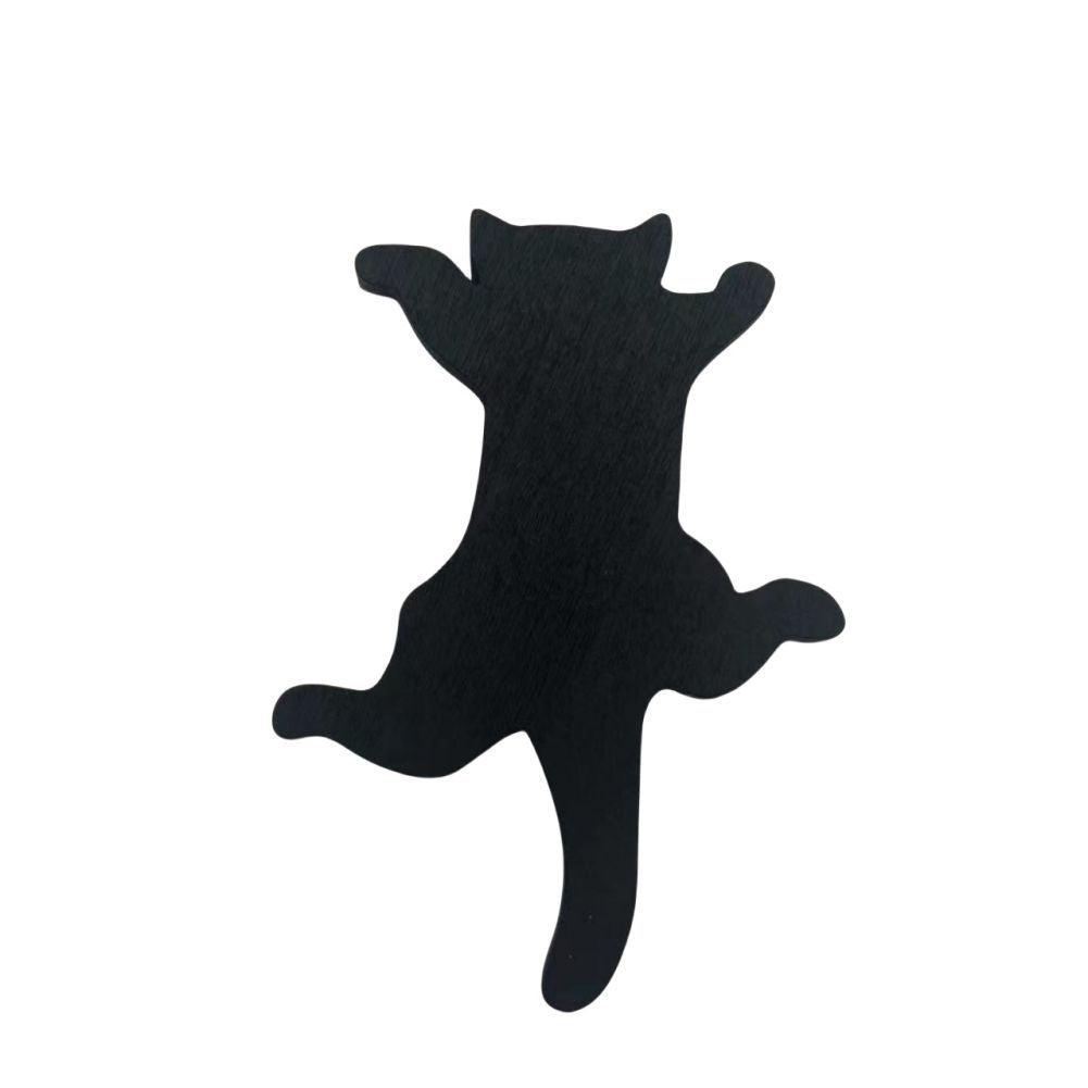 New cute door frame decoration wooden crafts Farm hanging black cat silhouette home door picture frame decoration