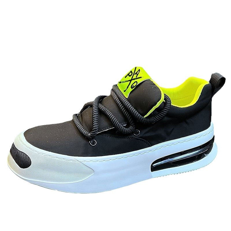 2024 summer new men's shoes open smile canvas shoes fashion athleisure shoes breathable and versatile trendy board shoes men