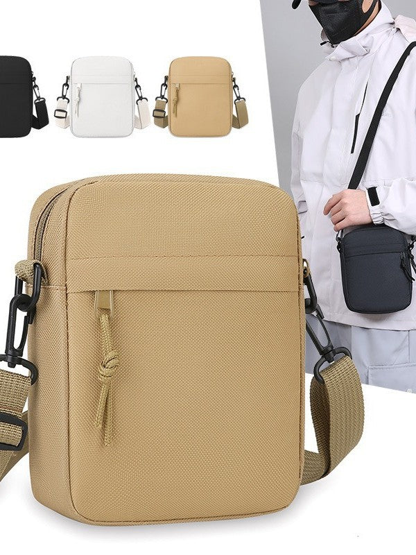 Mini small square bag trendy men's chest bag casual sports multifunctional water-repellent shoulder bag mobile phone bag crossbody bag