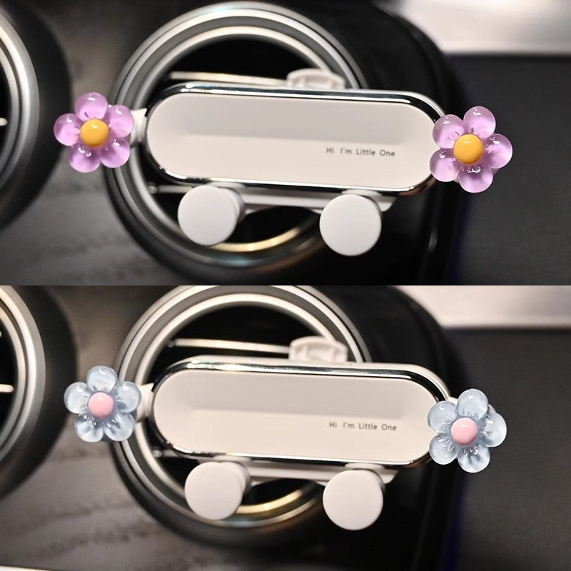 Mobile phone car holder cartoon new air outlet car decoration cute navigation mobile phone holder car interior female