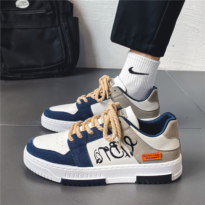 2024 New Spring Men's Canvas Shoes Korean Trendy SneakersVersatile Student Shoes Men's Ins Casual Trendy Shoes