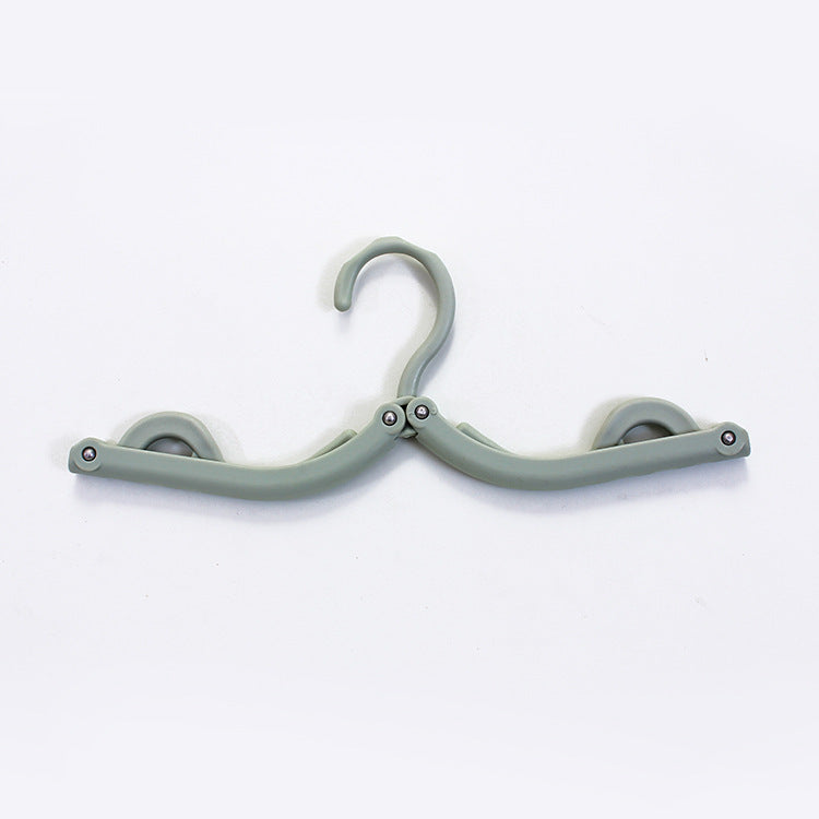 Plastic folding hanger Travel portable plastic multifunctional hanger clothes hanger Magic clothes hanging shoe rack