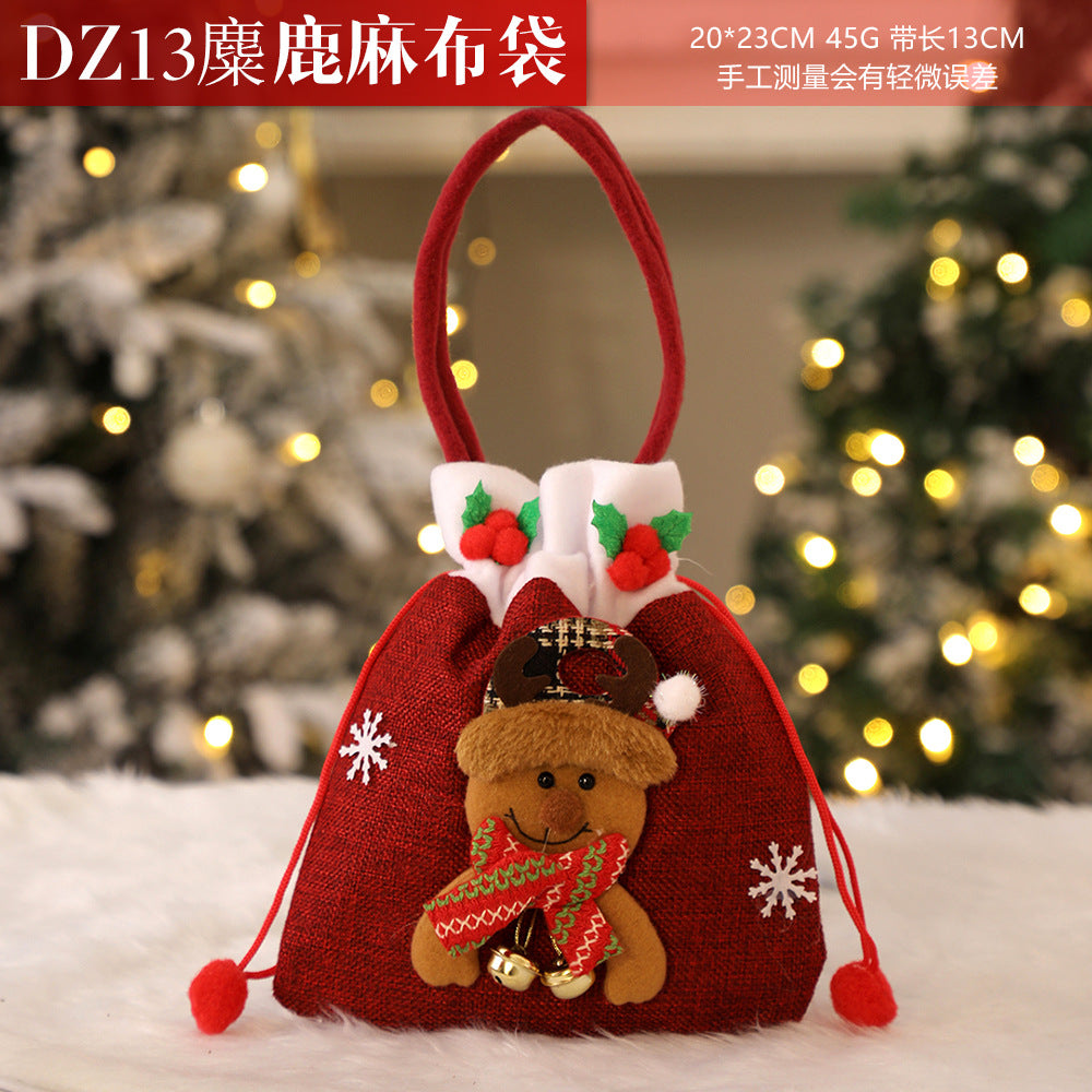 Christmas gift apple bag tote bag adult children children Christmas gift decoration high-end gift bag