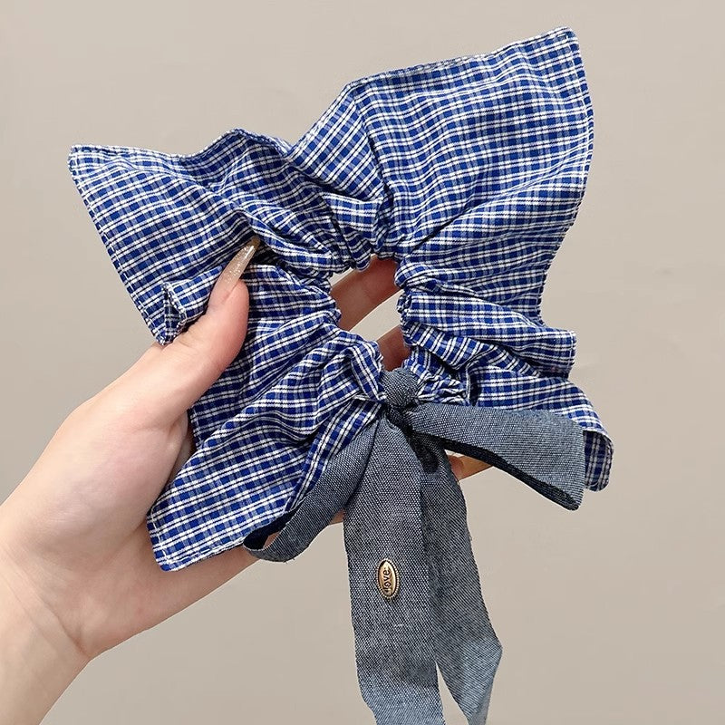 Korean fabric scarf, large intestine scrunchie, women's headband, high-end oversized balls, scalp tendons, hair ties, hair accessories, headdresses