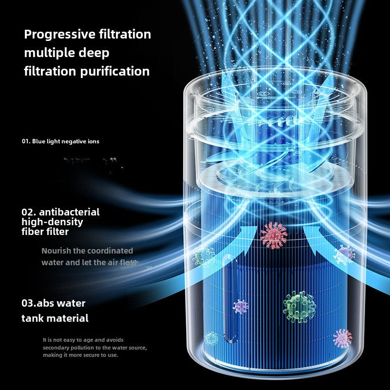 Cross-border fog-free humidifier home office desktop air sterilization purifier bedroom antibacterial pregnant mother and baby