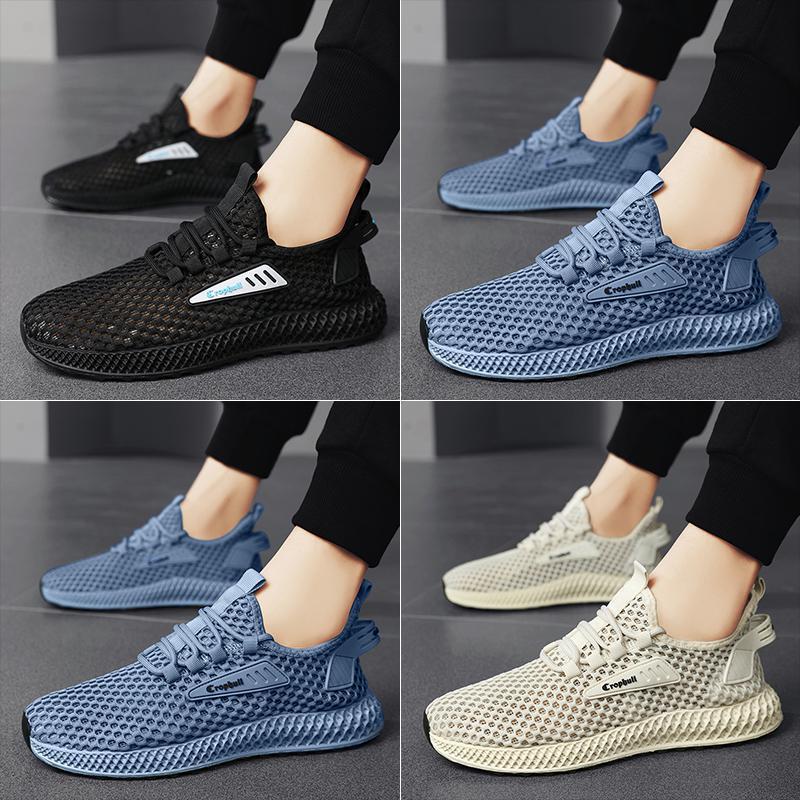 The main promotion of summer breathable men's shoes 2023 new trend athleisure tennis shoes lightweight cut-out sandals men's beach