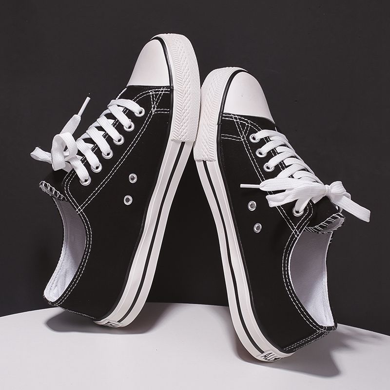 Canvas shoes men's spring and autumn new couple trend Harajuku retro men's casual shoes low-top all-match student skate shoes