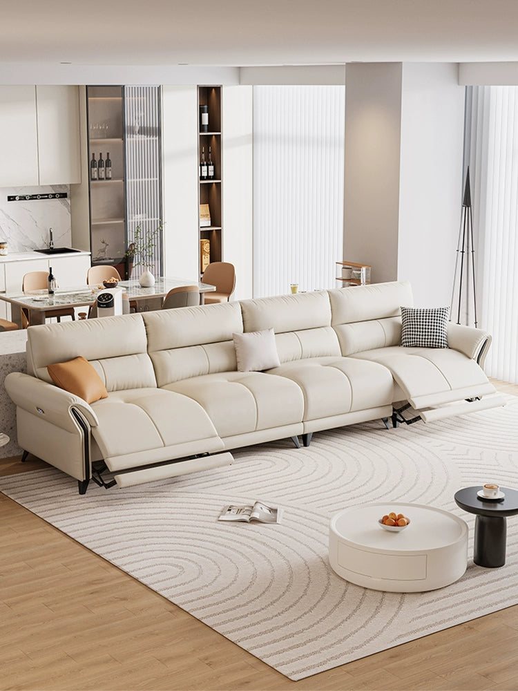 Retractable Function Leather function electric retractable sofa – HAPI Marketplace
