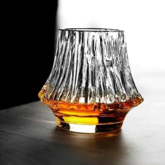 High value coffee cup design sense water cup ins wind cup Mount Fuji glass glass wine cup dirty coffee cup