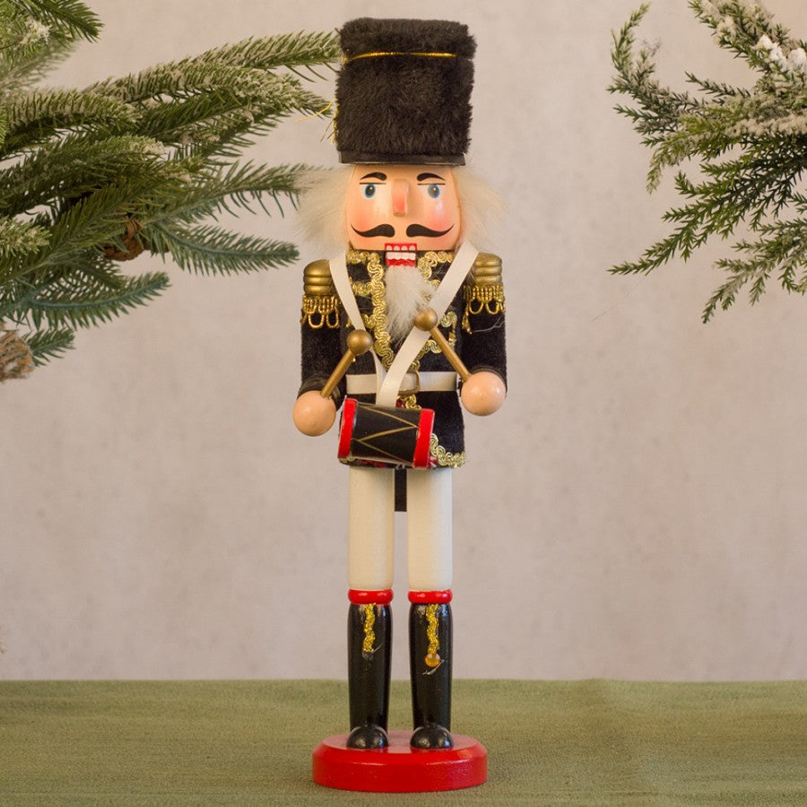 Cross-border spot new nutcracker wooden handicraft ornaments in different sizes Creative home Christmas ornaments