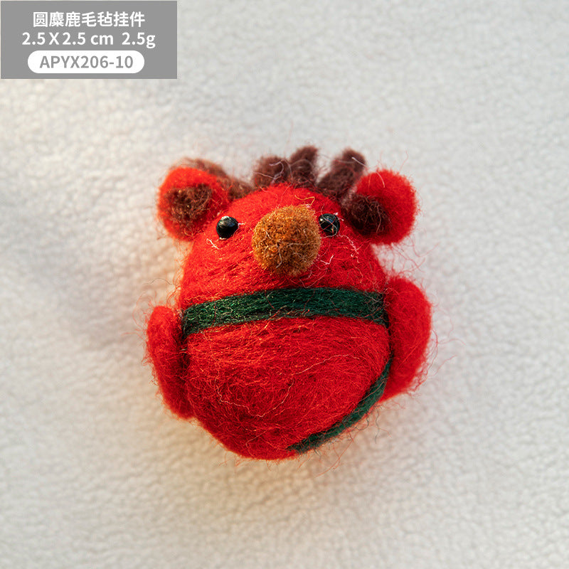 Christmas Decorations Creative Christmas Tree Cartoon Elk Felt Pendant DIY Material Doll Christmas Gifts