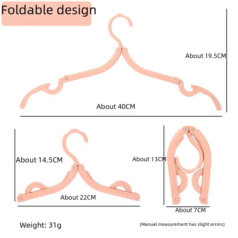 Travel folding hangers, business trips, hotels, standing drying racks, portable clothes, trousers, with clips, drying racks, factory straight hair