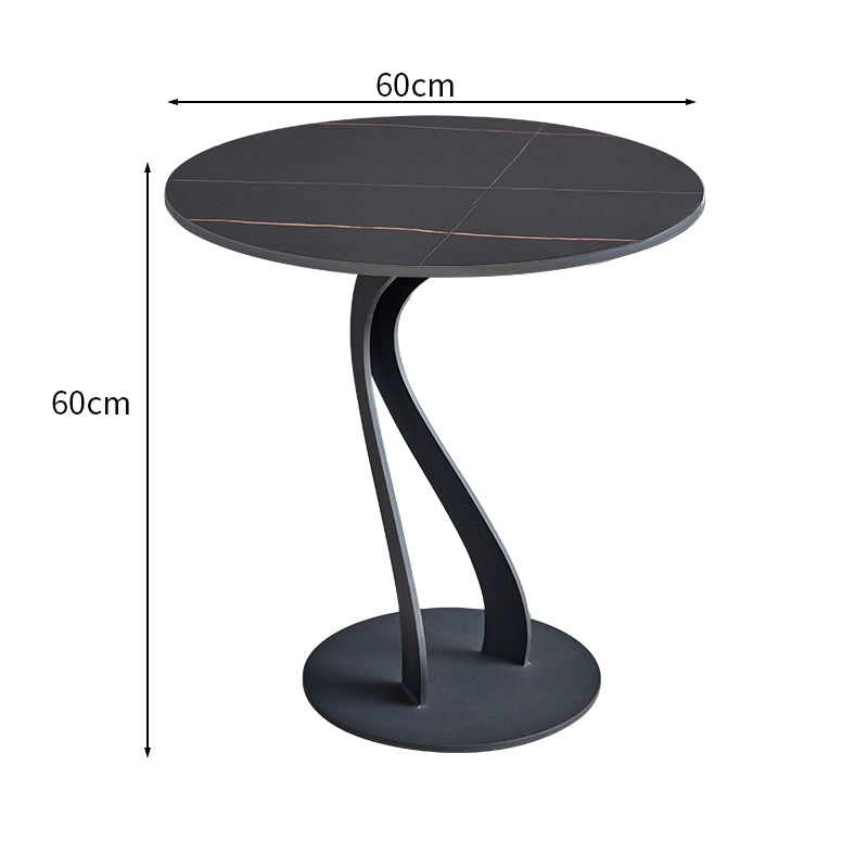 Italian light luxury corner table sofa side table creative rock slab side table balcony small round table casual simple coffee table bed sideboard