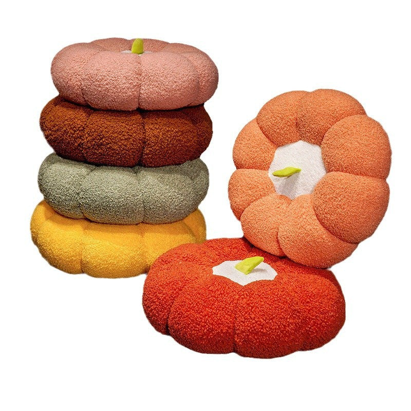 Pumpkin Futon Cushion Cute Creative Round Bedroom Floor Cushion Thickened Fruit Home Bay Window Cushion