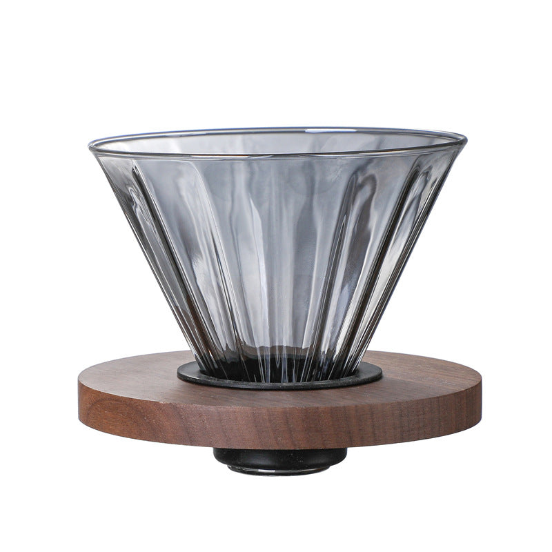 New Thickened Glass Coffee Pot American Sharing Pot Set V60 Coffee Filter Mass Logo in Stock