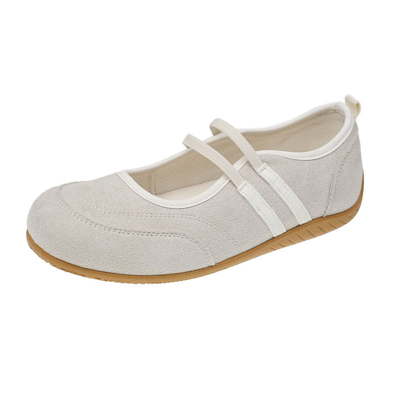 Flat Silver Ballet Style Mary Jane Single Shoes Women's Shoes Spring Summer 2025 New Soft Sole Slip-On Casual Shoes