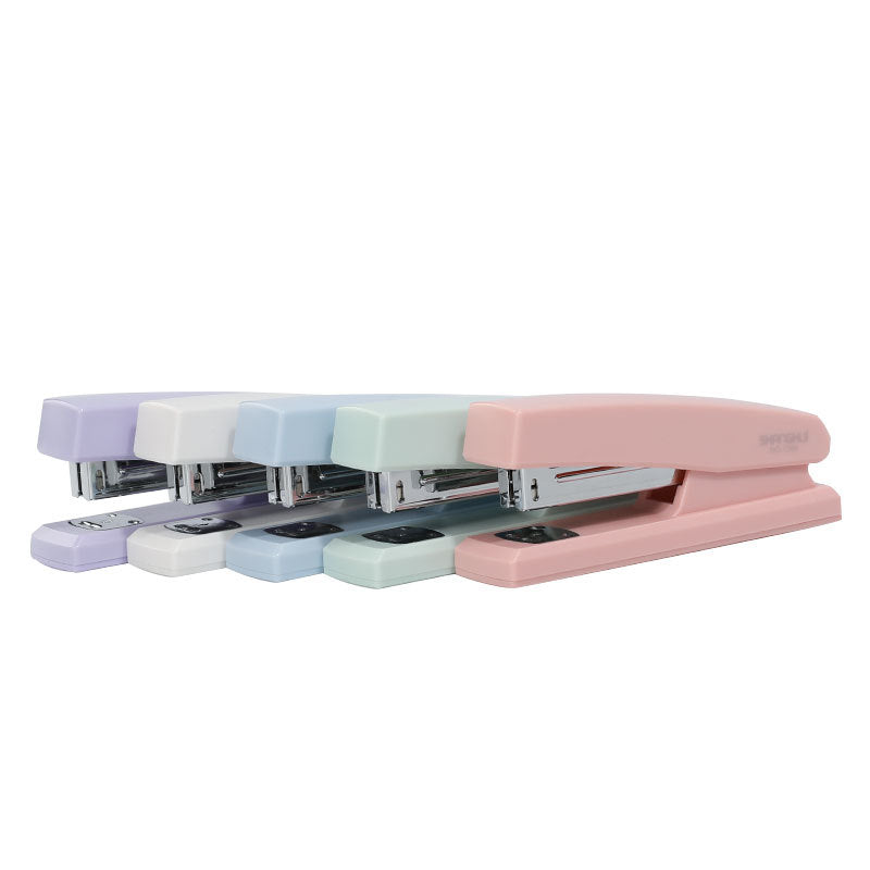 Shanghui 1366 macaron color stapler for students office small binding supplies portable medium stapler