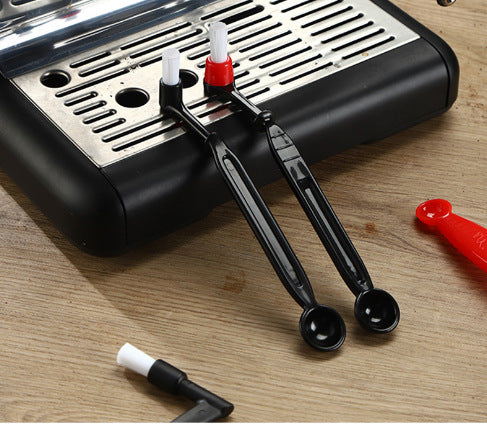 Espresso bristle brush, semi-automatic coffee brewing machine, coffee head brewing cleaning brush, long handle coffee machine, special accessories