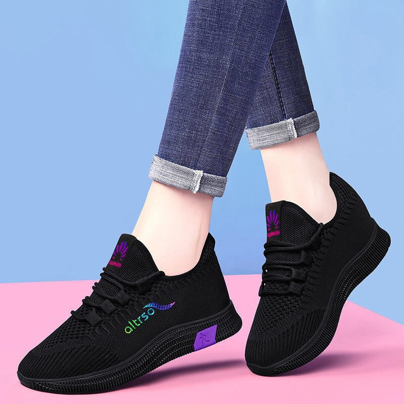 2024 Spring New Sneakers Women's Tennis Shoes Versatile Mesh Comfortable Soft Sole Lightweight Casual Running Travel Shoes Women
