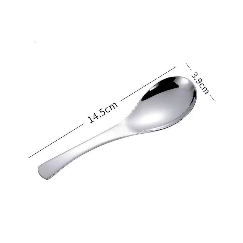 Stainless steel spoon, Internet celebrity spoon, home tableware, deepening Chinese dining spoon, soup spoon, Western food hotel, Gong Yan spoon
