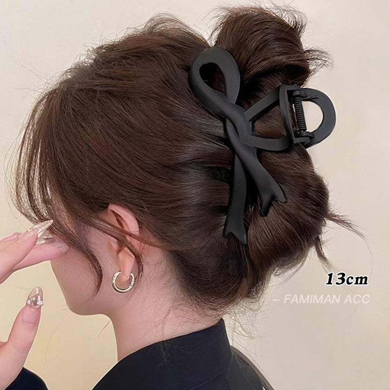 Hairpin women's back of the head 2025 new grab clip large shark clip high-end sensory hair grip hair clip headwear hairpin