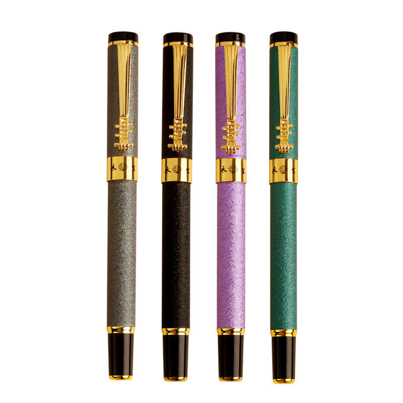 Eternal fountain pen pipa new national style three-piece ink sac ink iridium signature jewel pen metal fountain pen set