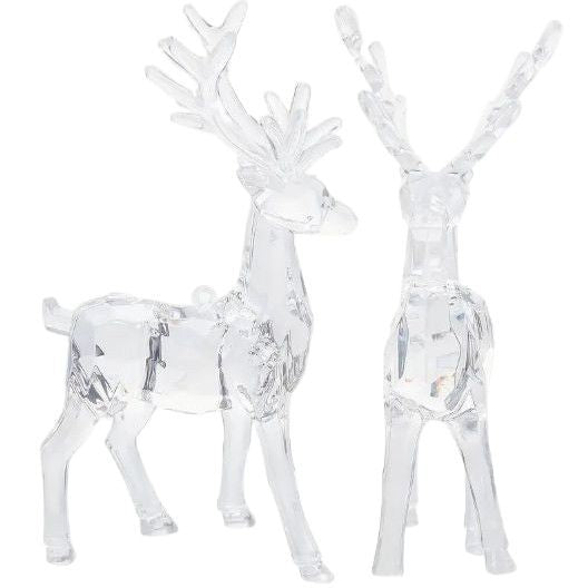 Acrylic Christmas Pendant Christmas Christmas Gift Ornament Mall Festive Atmosphere Transparent Crystal Deer Decoration