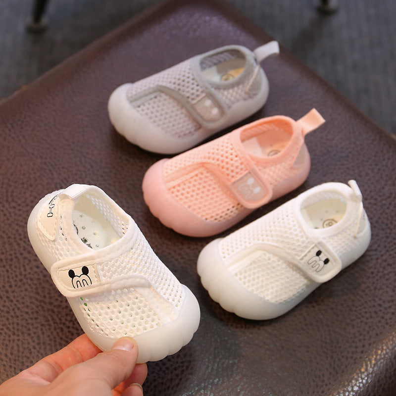 Children's flying shoes, boys and girls, children's toddler shoes, breathable mesh sports shoes, soft bottom, children's baby mesh shoes, foreign trade
