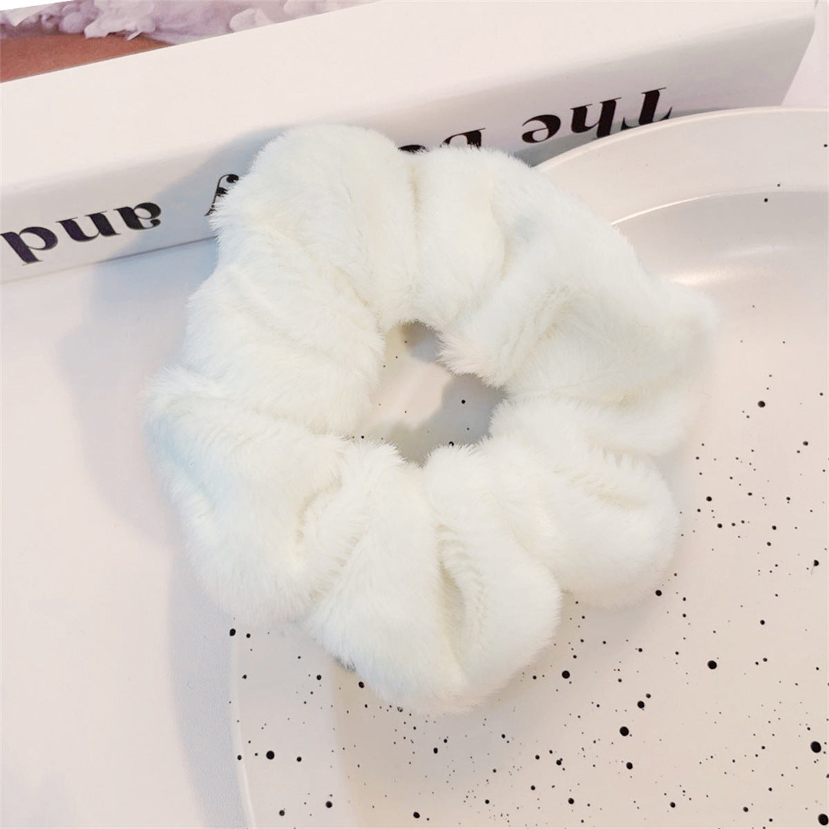 Plush hair ring large intestine ring fairy autumn and winter new ins sweet head rope female simple and versatile girl headwear hair rope