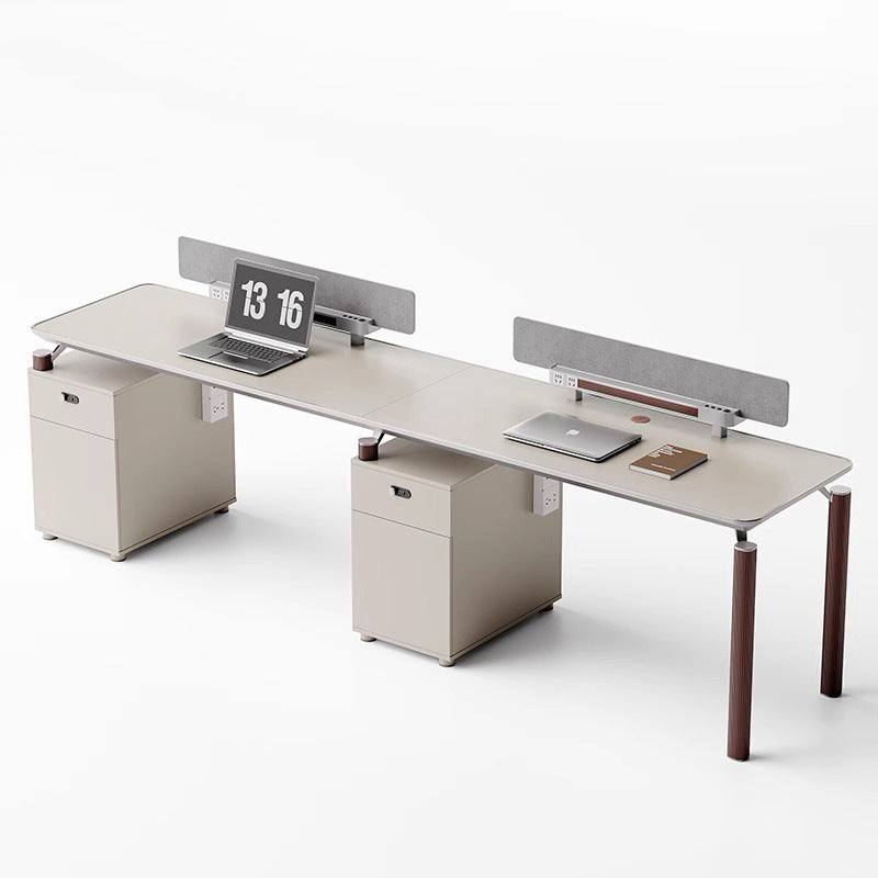 Staff desk and chair combination of 4 people, 6 creative staff of the company's office building, and high-end desks face to face