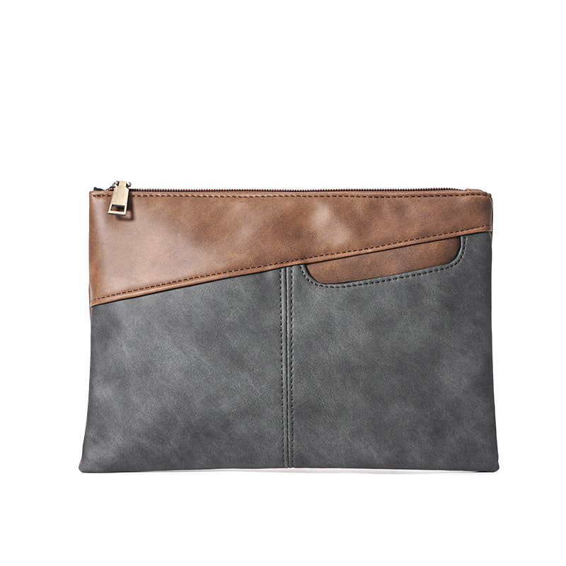 New men's simple clutch bag casual fashion brand envelope bag ipad bag street couple clutch bag armpit bag