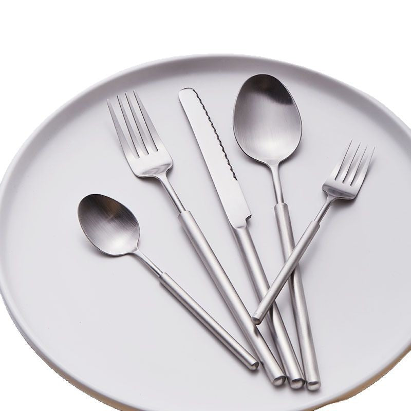 Food grade 304 stainless steel western tableware set gentleman series fork and spoon combination hotel B&B wholesale special