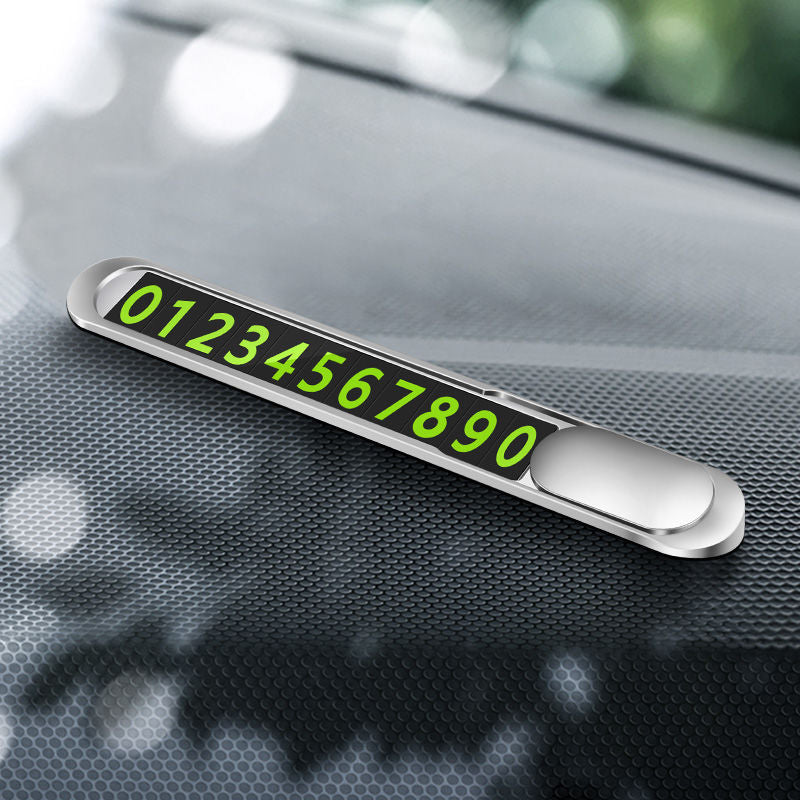 Manufacturers wholesale car parking signs, hidden car number plates, luminous creative ornaments, car supplies