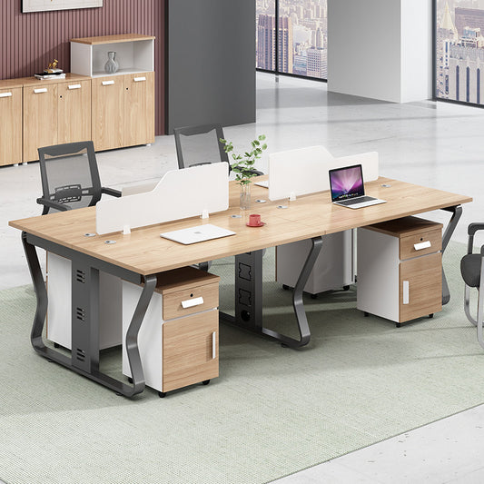 Desk 4/6 artificial position screen position partition office desk and chair combination staff computer desk financial desk / staff desk