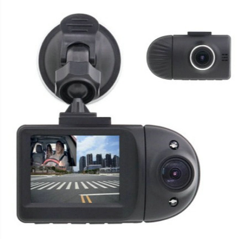 Cross-border hot dash cam dual lens FHD 1080P HD front and rear with lens car DVD camera