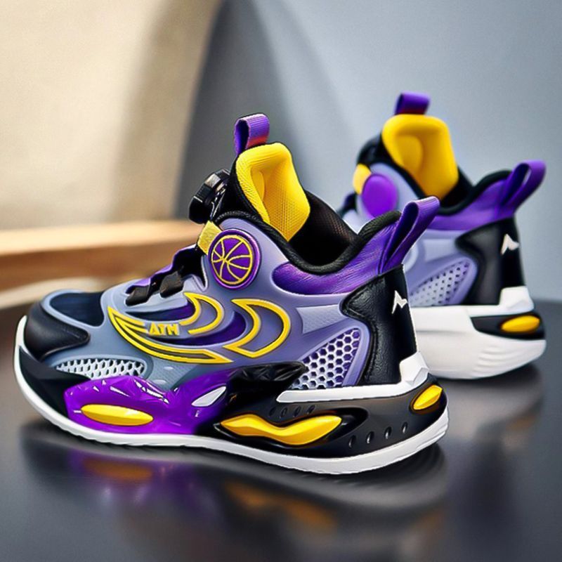 Children's basketball shoes, boys' shoes 2025 summer breathable mesh boys' sports mesh shoes, non-slip running