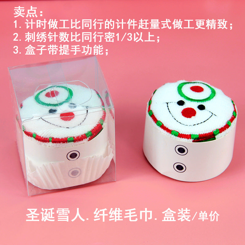 Santa Claus towel modeling gift Christmas Eve for customers Christmas creative gifts cross-mirror exclusive